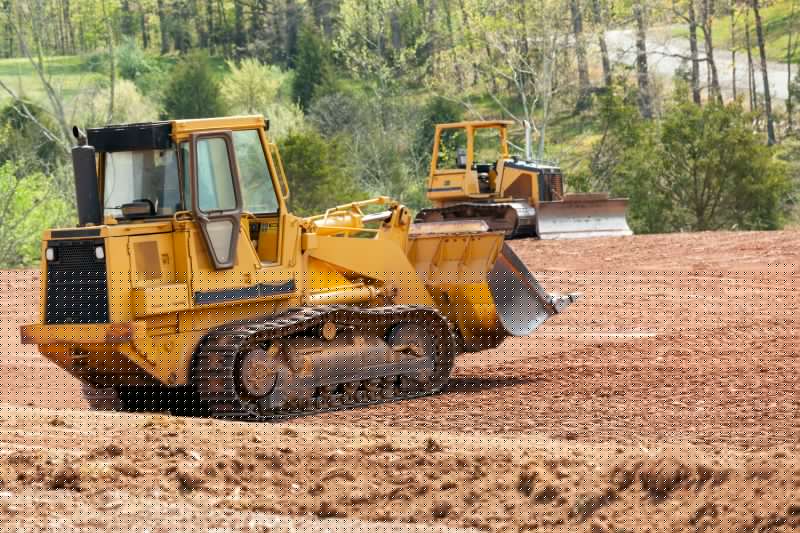 Bulldozer Land Grading